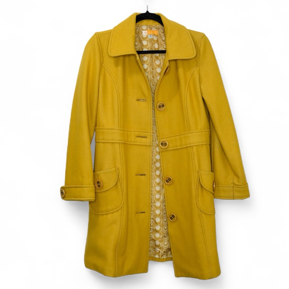 Mustard Yellow Women's Trench Coat